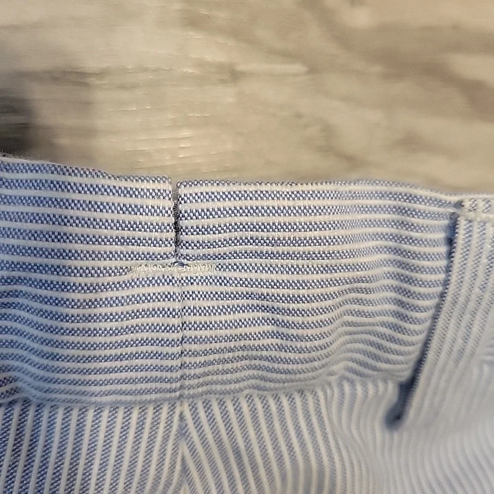 Peter Millar Shorts Mens 35 Blue White Strip‎ Chino Preppy Golf